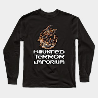 Halloween Zombie Witch Cauldron Haunted Terror Emporium Apparel Long Sleeve T-Shirt